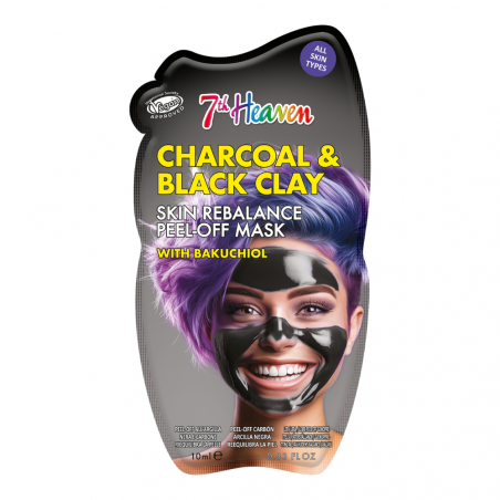 Masque visage peel-off  Charbon, Argile noire et Bakuchiol